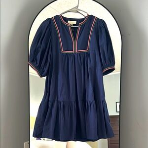 Vera Tape Trim Mini Dress